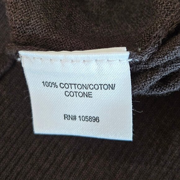 NWT Worth NY Chocolate Chip Cotton Turtleneck Pullover Sweater Large $298 - Picture 8 of 10